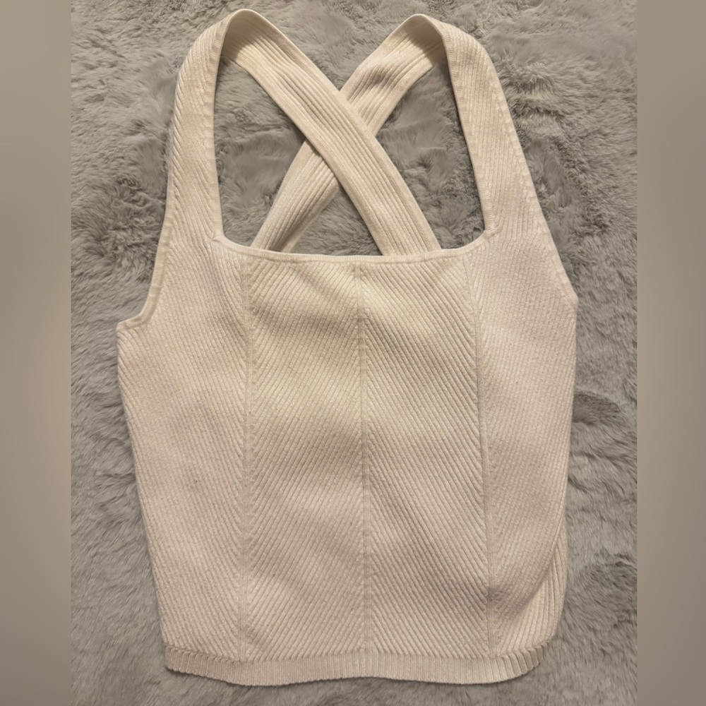 Abercrombie & Fitch Knit Cross-Back Tank Top
